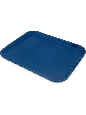 Plastic Serving Tray Non Slip Basket Weave Restaurant Cafeteria Food Tray Stack